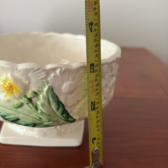 Vtg Rubens Originals 2102 Pedestal daisy Ceramic flower planter - Picture 6 of 7